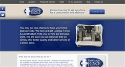 Desktop Screenshot of eastgeorgiafence.com